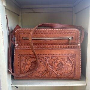 Handmade Guatemalan Artisan Leather Shoulder Bag 🇬🇹